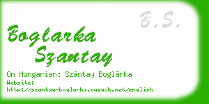 boglarka szantay business card